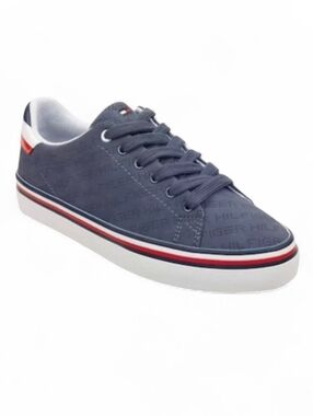 Tommy Hilfiger Sneaker Low Top Perforated Logo Design Lace Up Falcor Preppy  7.5